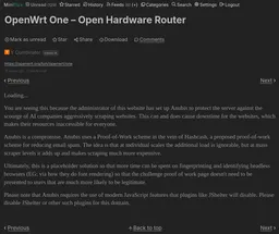 Anubis is blocking a bot (Miniflux) and making the RSS reader inaccessible